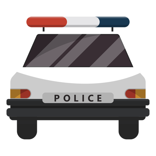 Ilustración de intermitente de coche de policía Diseño PNG