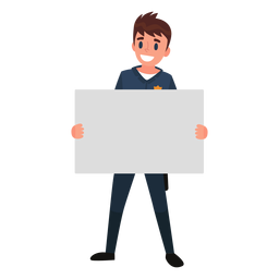 Policeman paper illustration PNG Design
