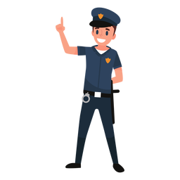 Ilustração uniforme de policial Ilustração uniforme de policial