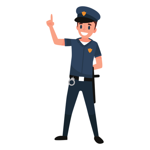 Polizei Uniform Illustration PNG-Design