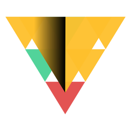 Pirámide triángulo geometría ápice plano Diseño PNG