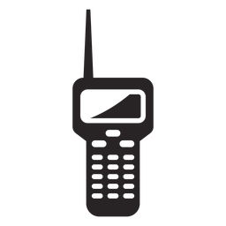 Silueta de estación de radio Diseño PNG