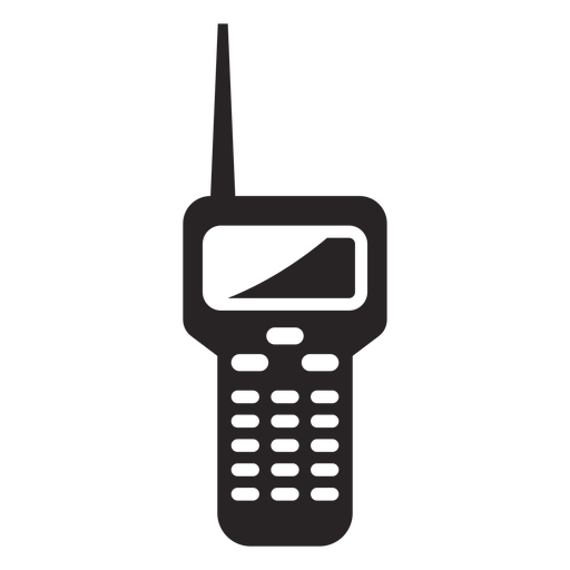 Radio station silhouette PNG Design