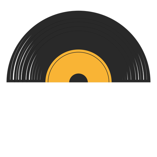 Ilustração de meio vinil gravado Desenho PNG