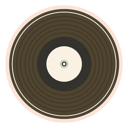 Grabar ilustración de vinilo Diseño PNG