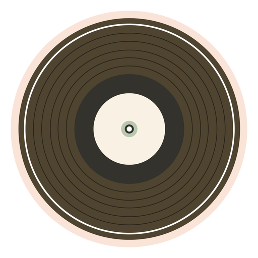 Record vinyl illustration PNG Design