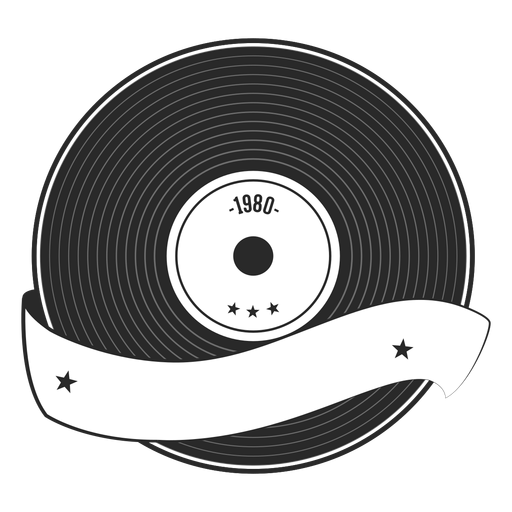 Record Year Vinyl Silhouette Transparent Png Svg Vector File