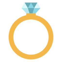 Diseño plano de anillo Transparent PNG