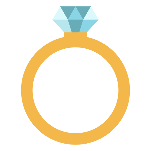 Ring flat design PNG Design