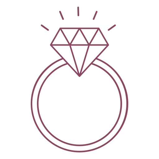 Icono de anillo Diseño PNG