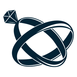 Silhueta de ilustração de anel Desenho PNG