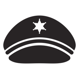 Service Cap Silhouette PNG-Design