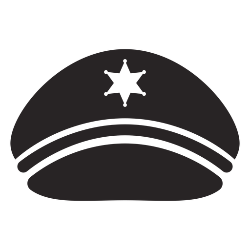 Service cap silhouette PNG Design