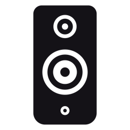 Speaker loudspeaker subwoofer silhouette PNG Design