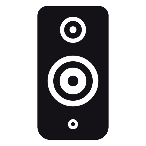 Speaker loudspeaker subwoofer silhouette PNG Design