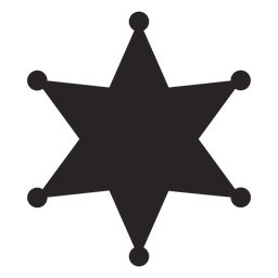 Silueta estrella Diseño PNG