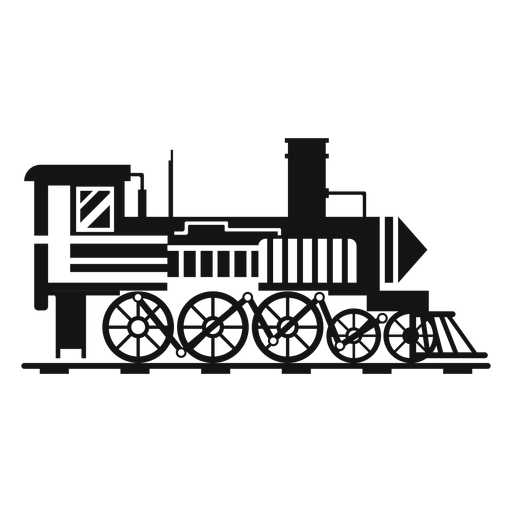 Dampflokomotive Pilot Silhouette PNG-Design
