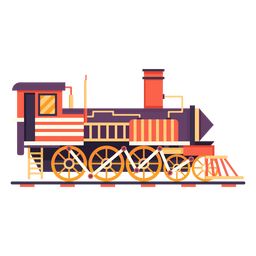 Retro-Pilotillustration der Dampflokomotive PNG-Design