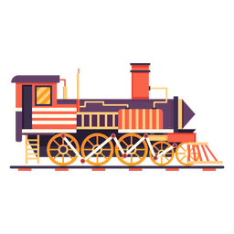 Steam locomotive retro pilot illustration PNG Design Transparent PNG