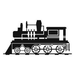 Steam locomotive retro silhouette Steam locomotive retro silhouette