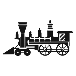 Silhueta de locomotiva a vapor Desenho PNG