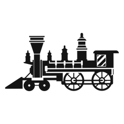 Steam locomotive silhouette PNG Design Transparent PNG