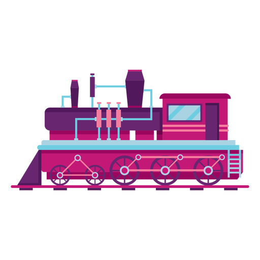 Ilustración de piloto de tren de locomotora de vapor Diseño PNG