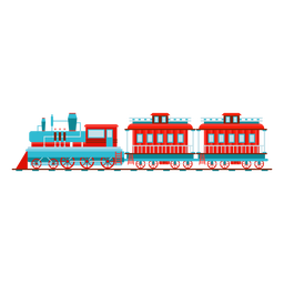 Dampflokwagen-Pilotillustration PNG-Design
