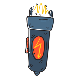 Stun gun current illustraton PNG Design