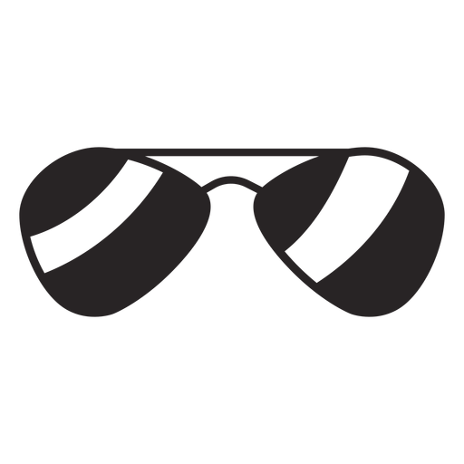 Sunglasses silhouette PNG Design
