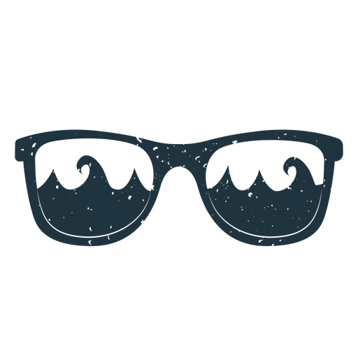 Sunglasses wave illustration PNG Design