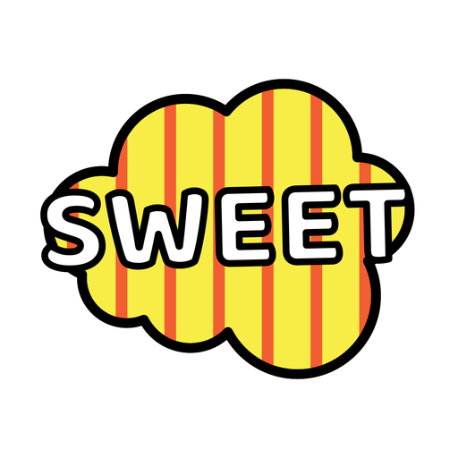 Sweet sticker PNG Design