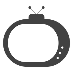 Fernsehantenne Silhouette PNG-Design
