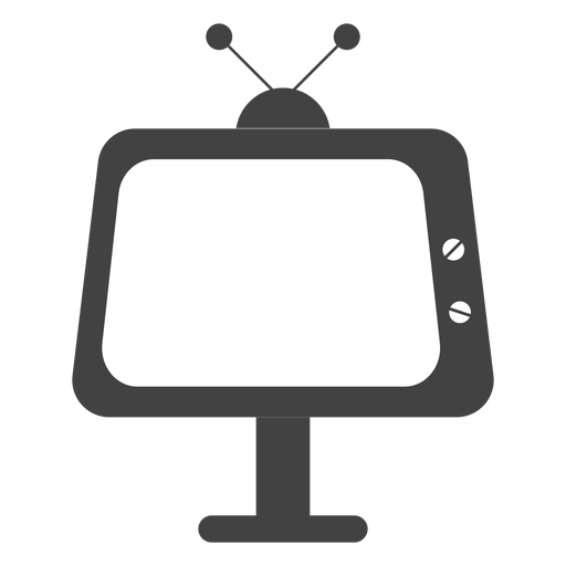 Television silhouette PNG Design