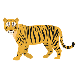 Tiger illustration cat PNG Design
