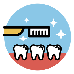 Dientes de cepillo de dientes planos Dientes de cepillo de dientes planos