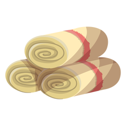 Towel mat roll illustration PNG Design
