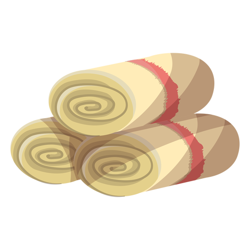 Towel mat roll illustration