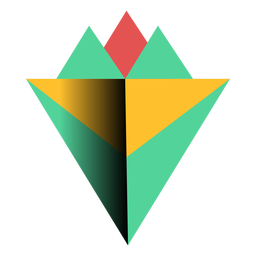 Triângulo 3d ápice da pirâmide plano Desenho PNG