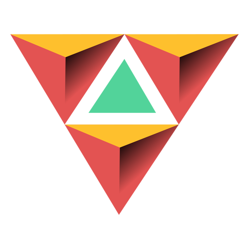 Dreieckspyramide Apex 3d Illustration PNG-Design