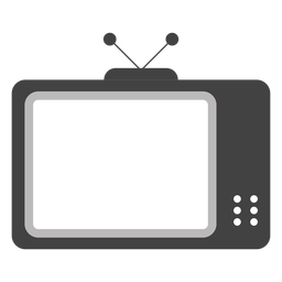 Tv set antenna screen silhouette Tv set antenna screen silhouette