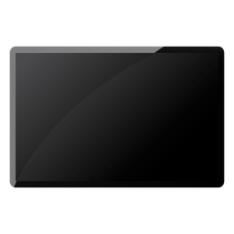 Tv set flat PNG Design