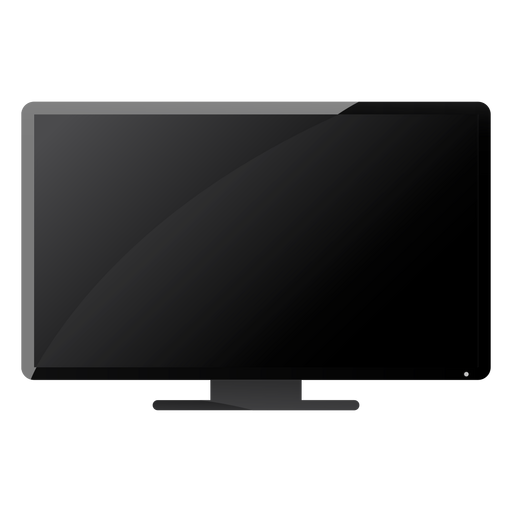 Fernseher flach eingestellt PNG-Design