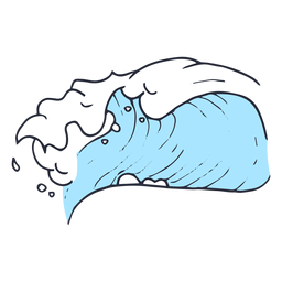 Ilustração de ondas do mar de água Desenho PNG