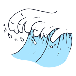 Water wave drop illustration PNG Design