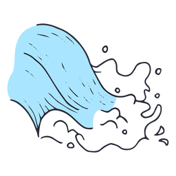 Wave sea drop illustration