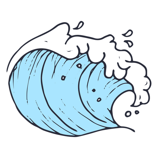 Wave sea illustration