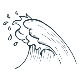Desenho de onda Desenho PNG