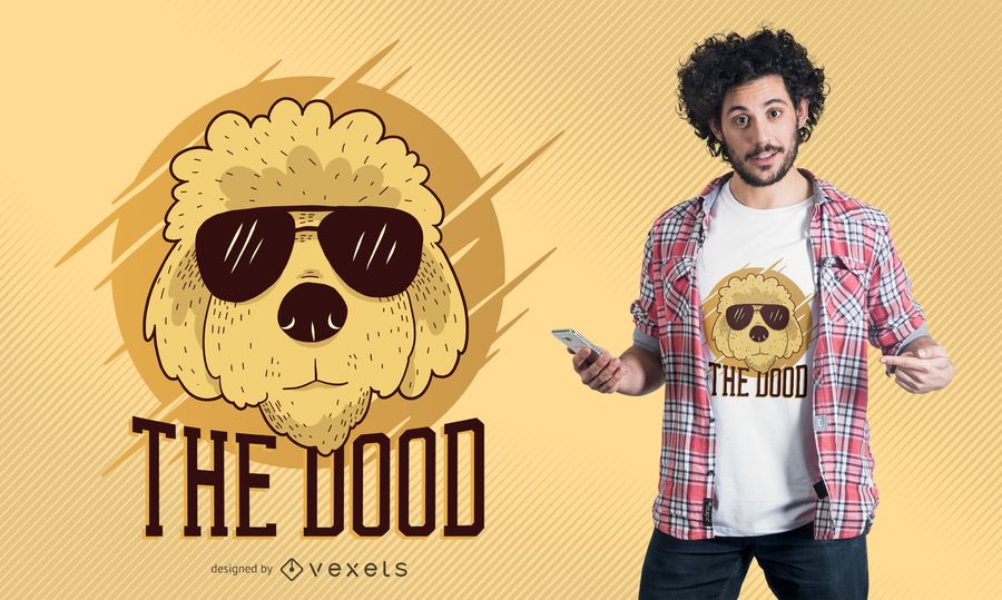 Diseño fresco de la camiseta del perro de Goldendoodle Diseño fresco de la camiseta del perro de Goldendoodle
