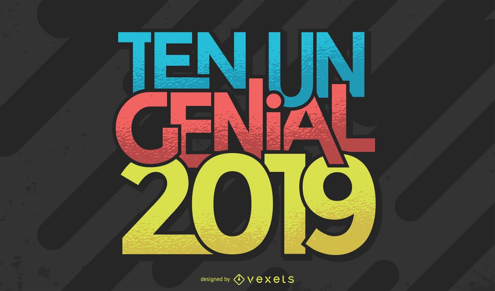 Ten Un Genial 2019 spanische Schrift